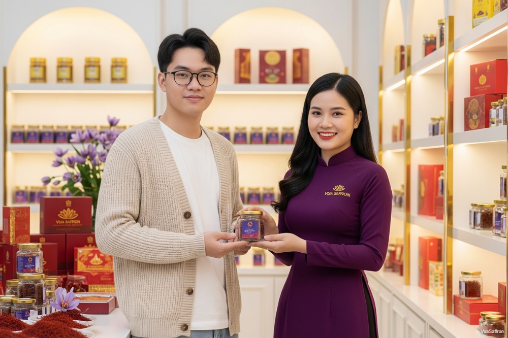 Khách hàng review sản phẩm saffron của VuaSaffron